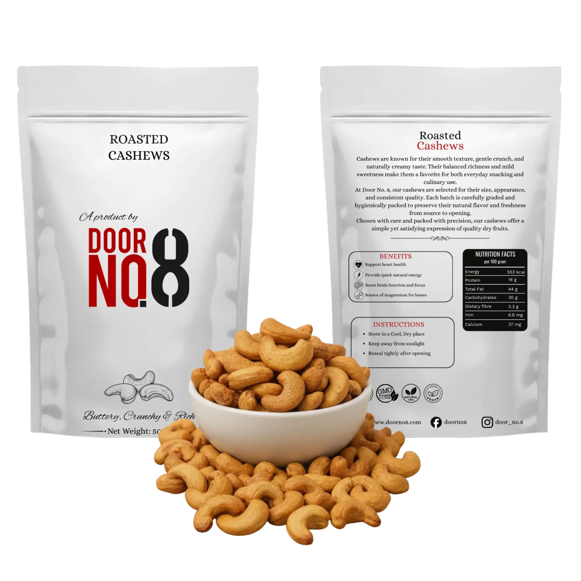 Roasted Cashews (500 Grams)